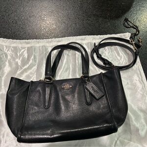 Coach Black Shoulder Bag with Detachable Strap